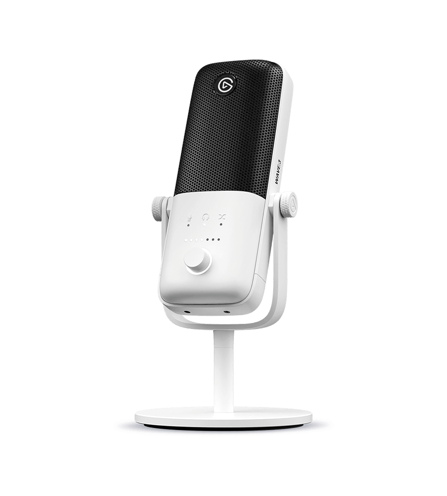 Wave:3 - White | Microphone & Digital Mixing Solution | Elgato